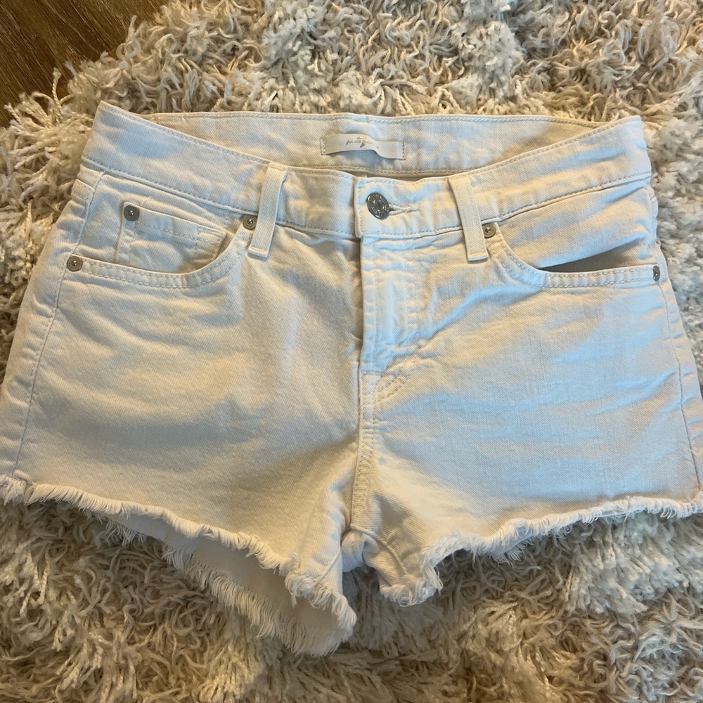 Women's White Denim Shorts
